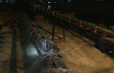 夜間出擊！增城多部門聯(lián)合執(zhí)法查獲兩艘非法洗