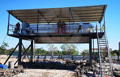 礦山洗砂怎么脫水，污泥脫水機(jī)可以脫干凈嗎